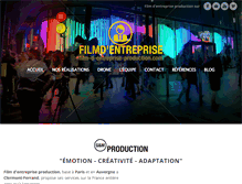 Tablet Screenshot of film-d-entreprise-production.com